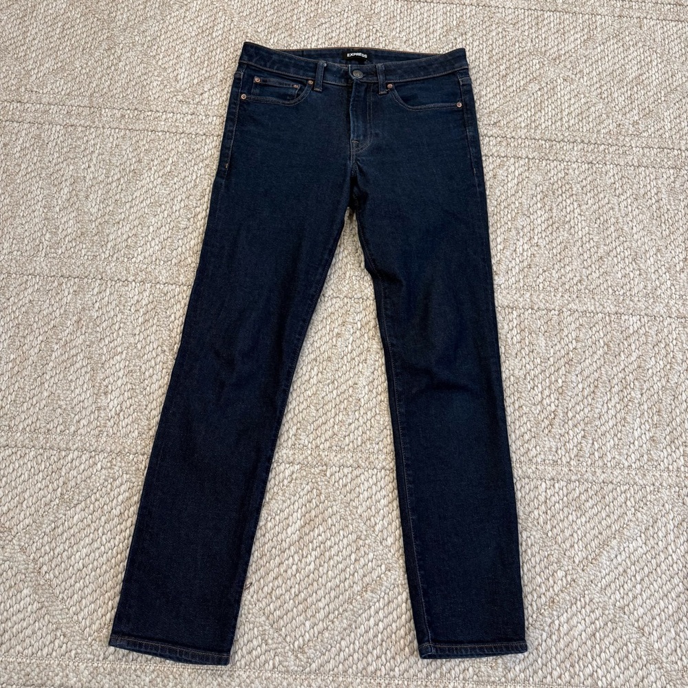 Express Jeans Men’s Straight Slim Jean Denim
